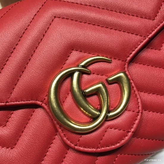 First bag ru GG GUCCI MARMONT CHAIN WALLET 0806